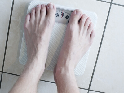 weight from weighing scale